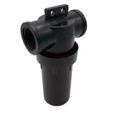1" Black Nylon 40 Mesh Screen Strainer  